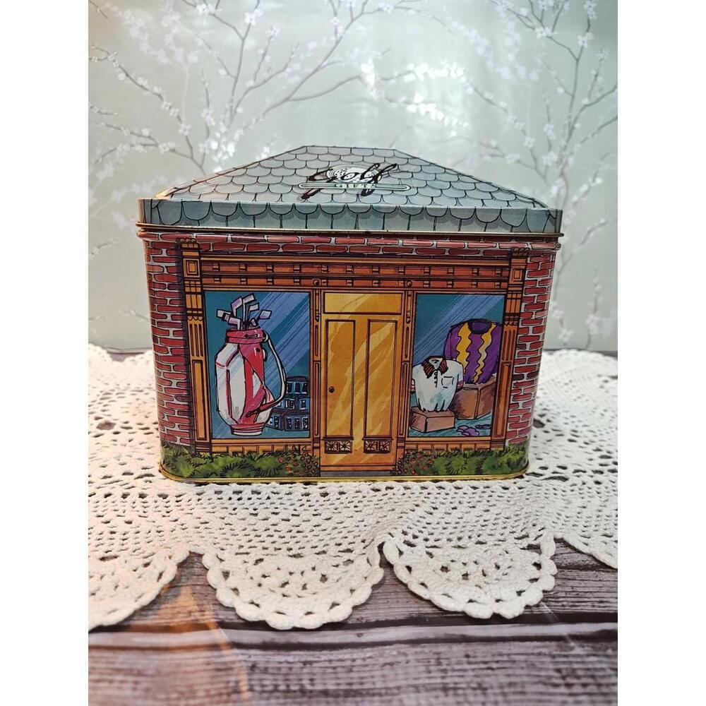 Golf Store Gifts Themed Vintage Tin Can Container Golfing Enthusiast Memorabilia